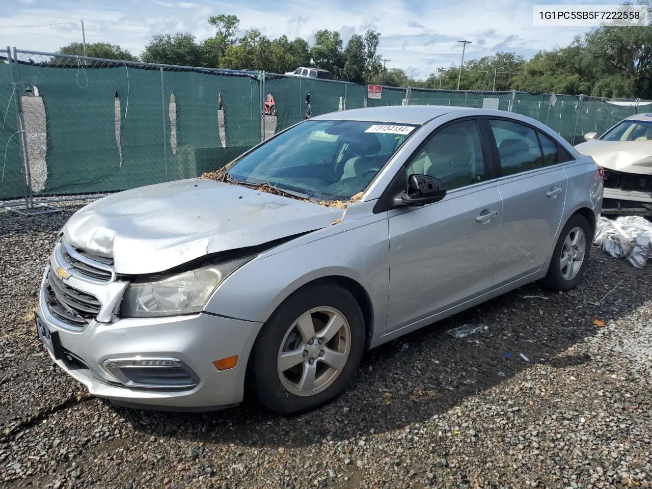 2015 Chevrolet Cruze Lt VIN: 1G1PC5SB5F7222558 Lot: 73154134