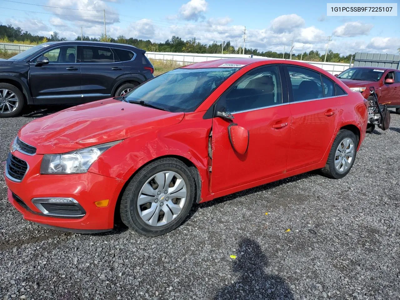 2015 Chevrolet Cruze Lt VIN: 1G1PC5SB9F7225107 Lot: 73199254