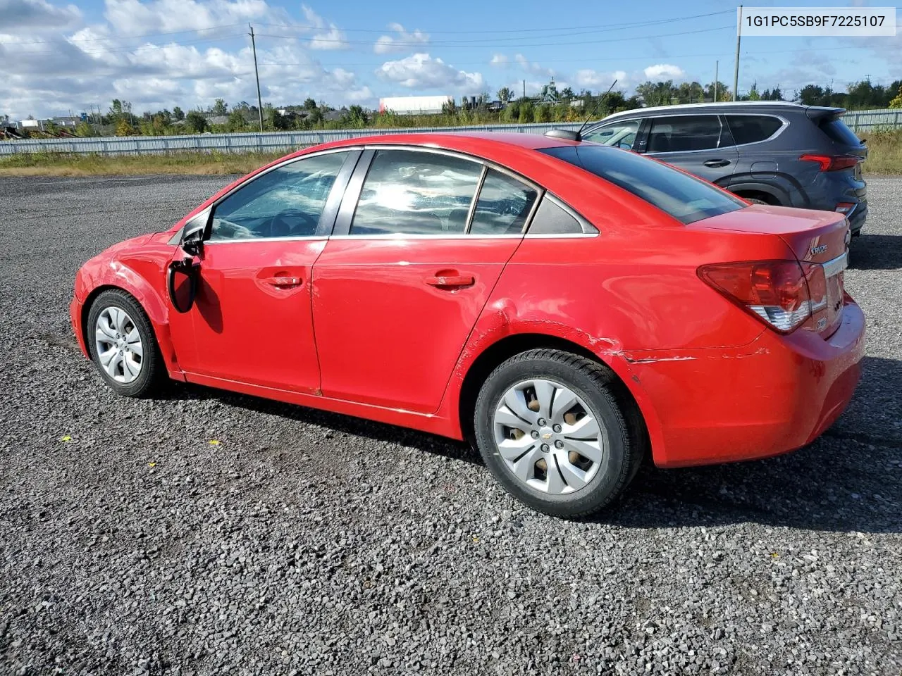 2015 Chevrolet Cruze Lt VIN: 1G1PC5SB9F7225107 Lot: 73199254