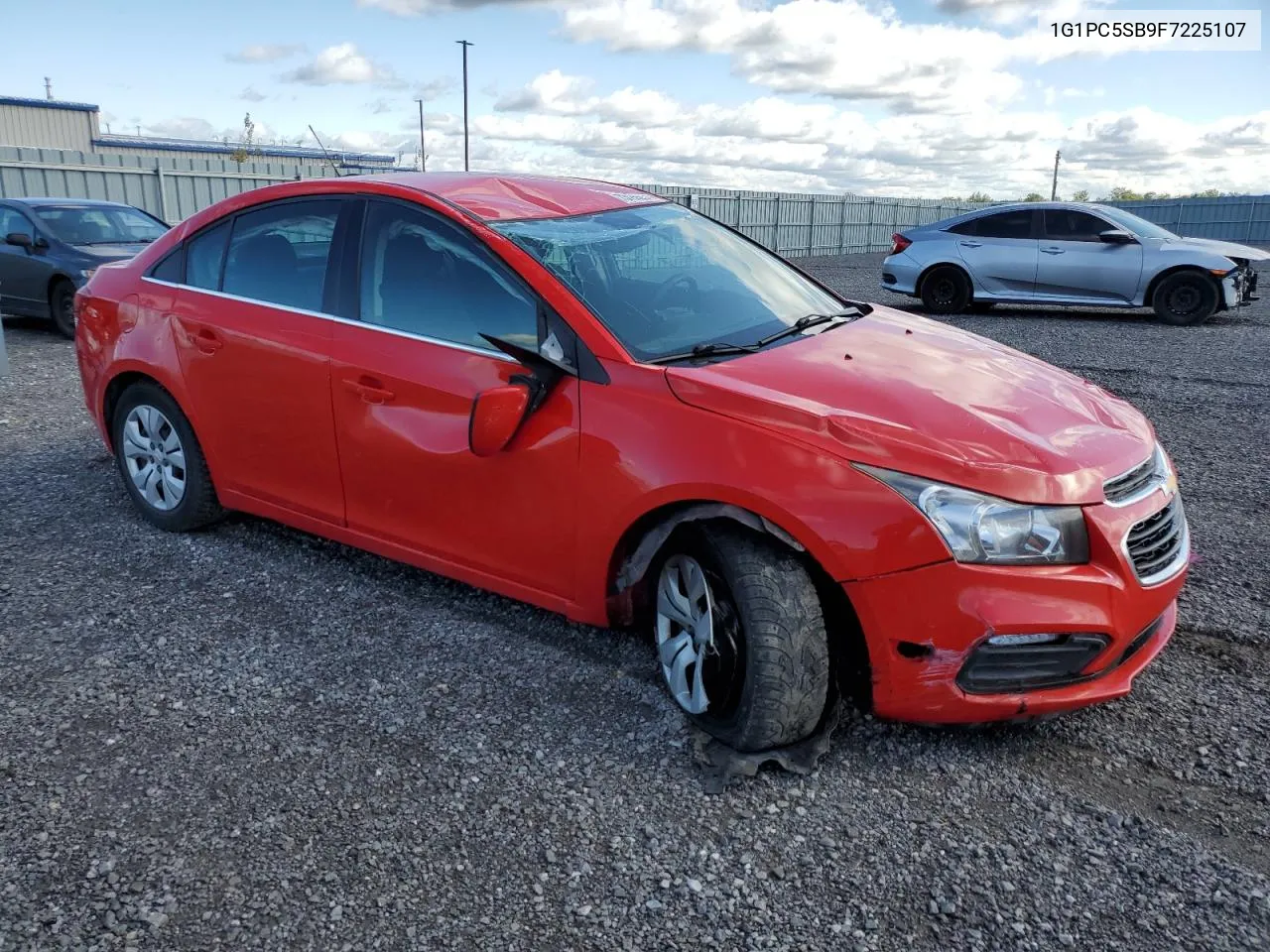 2015 Chevrolet Cruze Lt VIN: 1G1PC5SB9F7225107 Lot: 73199254