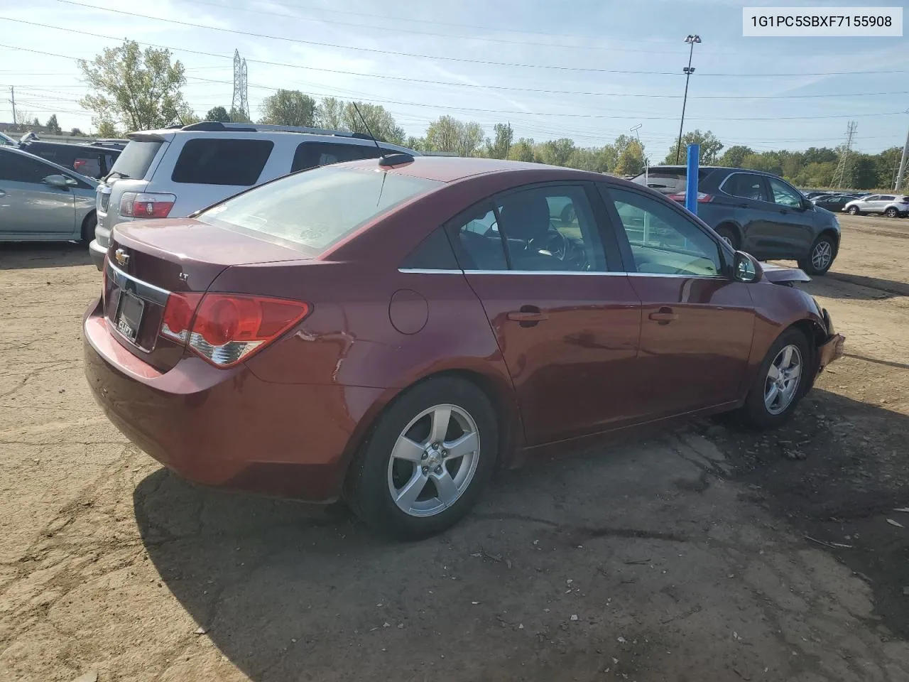 2015 Chevrolet Cruze Lt VIN: 1G1PC5SBXF7155908 Lot: 74526734