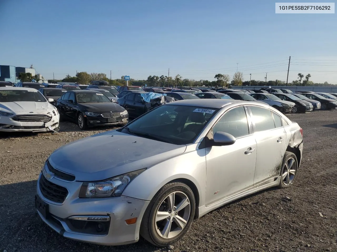 2015 Chevrolet Cruze Lt VIN: 1G1PE5SB2F7106292 Lot: 74789814