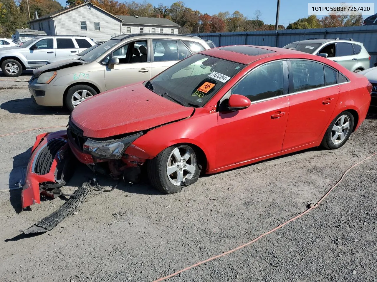 1G1PC5SB3F7267420 2015 Chevrolet Cruze Lt