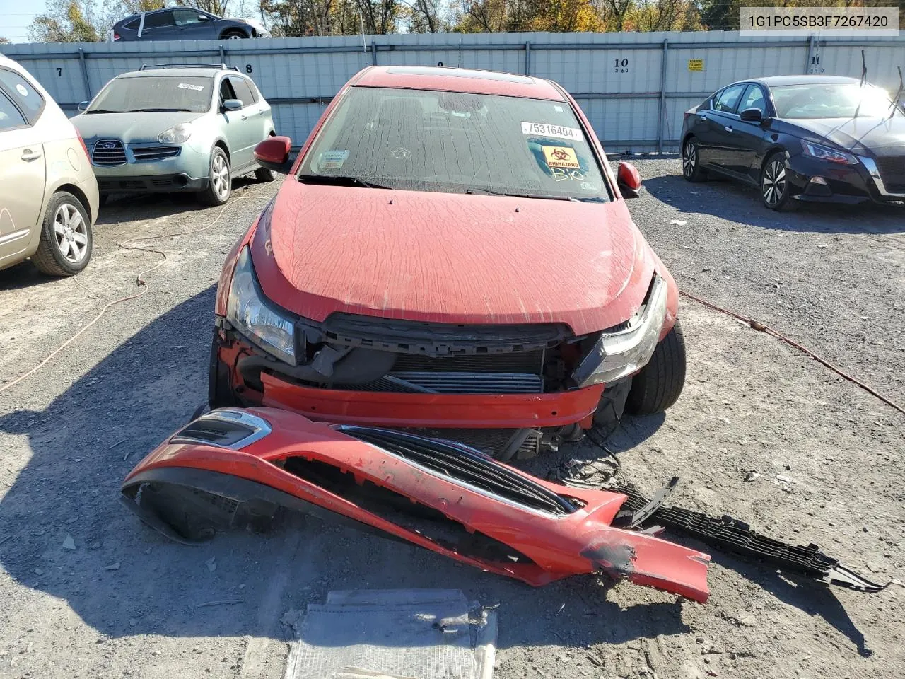 1G1PC5SB3F7267420 2015 Chevrolet Cruze Lt