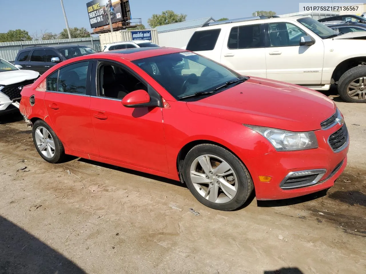 2015 Chevrolet Cruze VIN: 1G1P75SZ1F7136567 Lot: 75658864