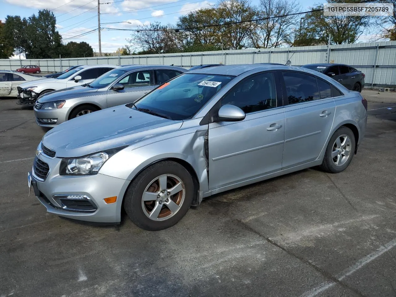 2015 Chevrolet Cruze Lt VIN: 1G1PC5SB5F7205789 Lot: 75941794