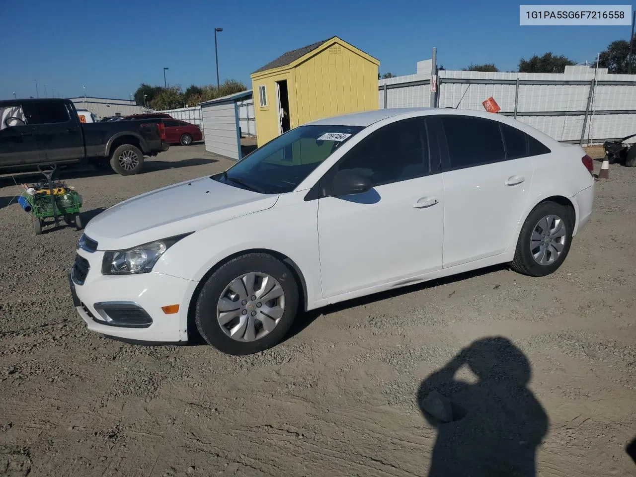 2015 Chevrolet Cruze Ls VIN: 1G1PA5SG6F7216558 Lot: 77597464