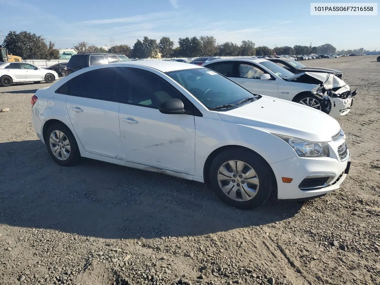 2015 Chevrolet Cruze Ls VIN: 1G1PA5SG6F7216558 Lot: 77597464