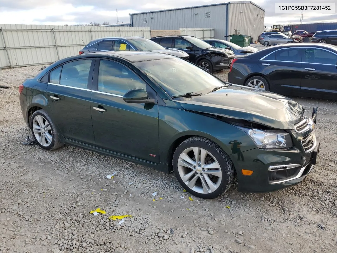 2015 Chevrolet Cruze Ltz VIN: 1G1PG5SB3F7281452 Lot: 80307254