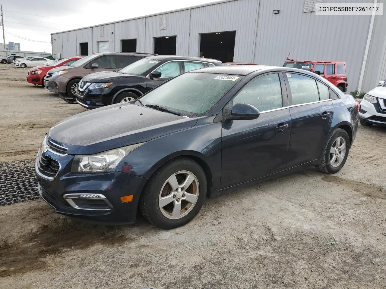 2015 Chevrolet Cruze Lt VIN: 1G1PC5SB6F7261417 Lot: 80423054