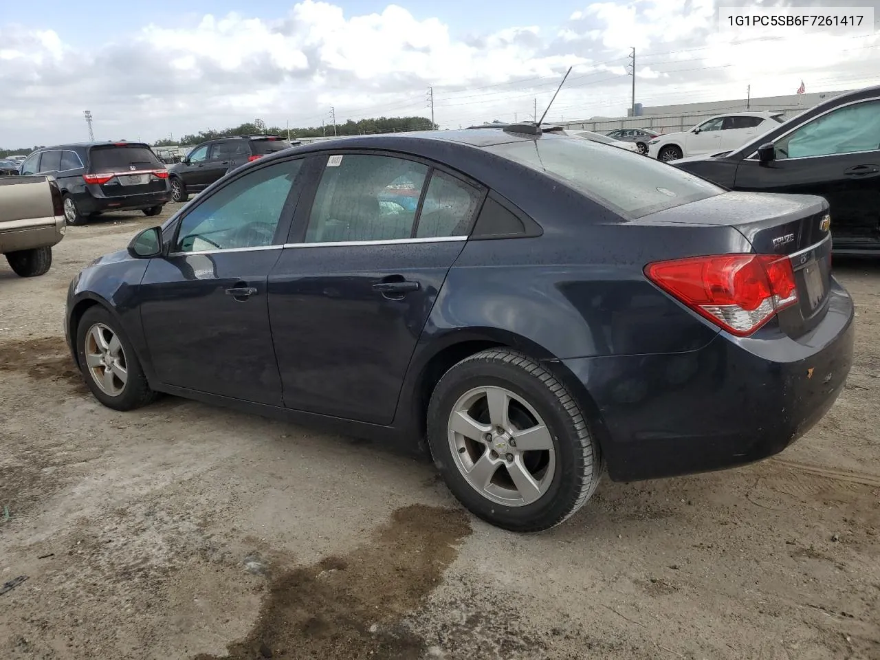 2015 Chevrolet Cruze Lt VIN: 1G1PC5SB6F7261417 Lot: 80423054