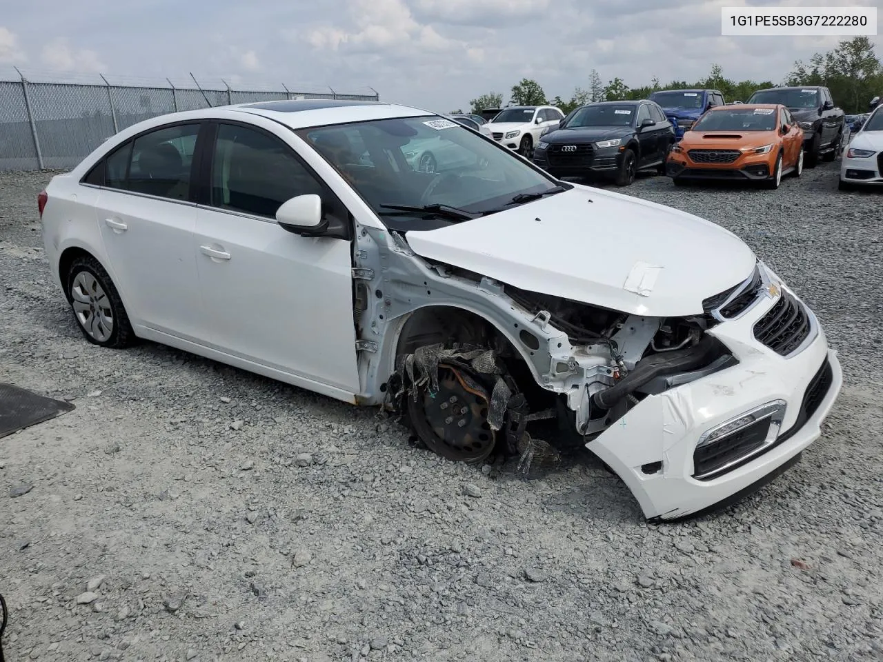 2016 Chevrolet Cruze Limited Lt VIN: 1G1PE5SB3G7222280 Lot: 43072314