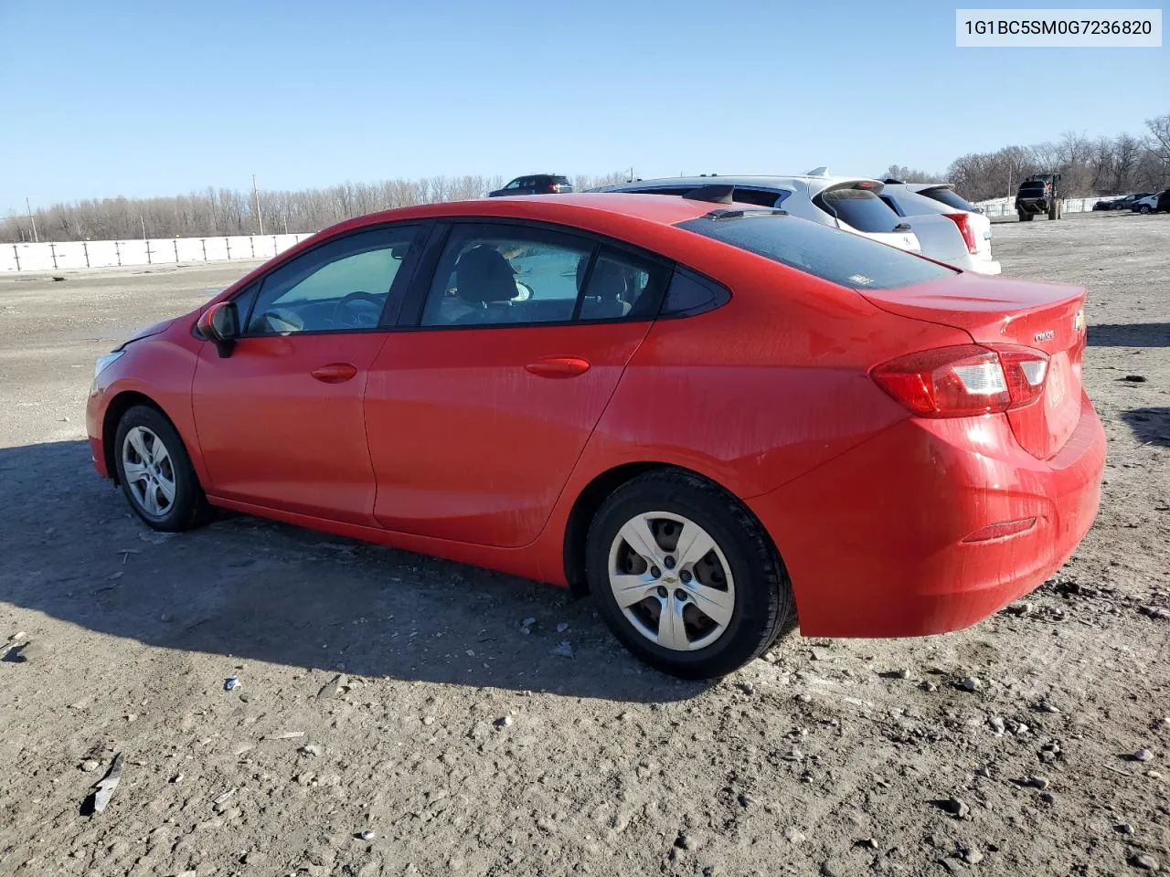 2016 Chevrolet Cruze Ls VIN: 1G1BC5SM0G7236820 Lot: 43844734