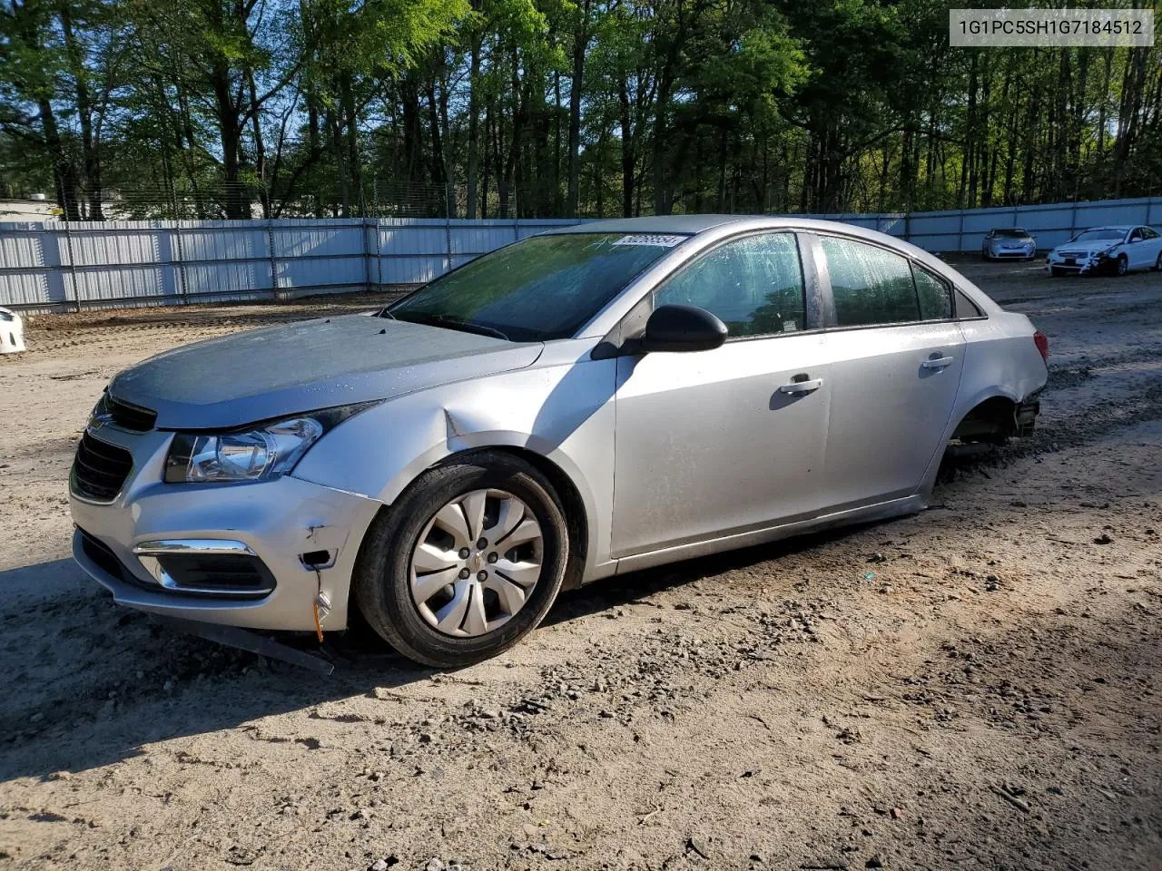 1G1PC5SH1G7184512 2016 Chevrolet Cruze Limited Ls