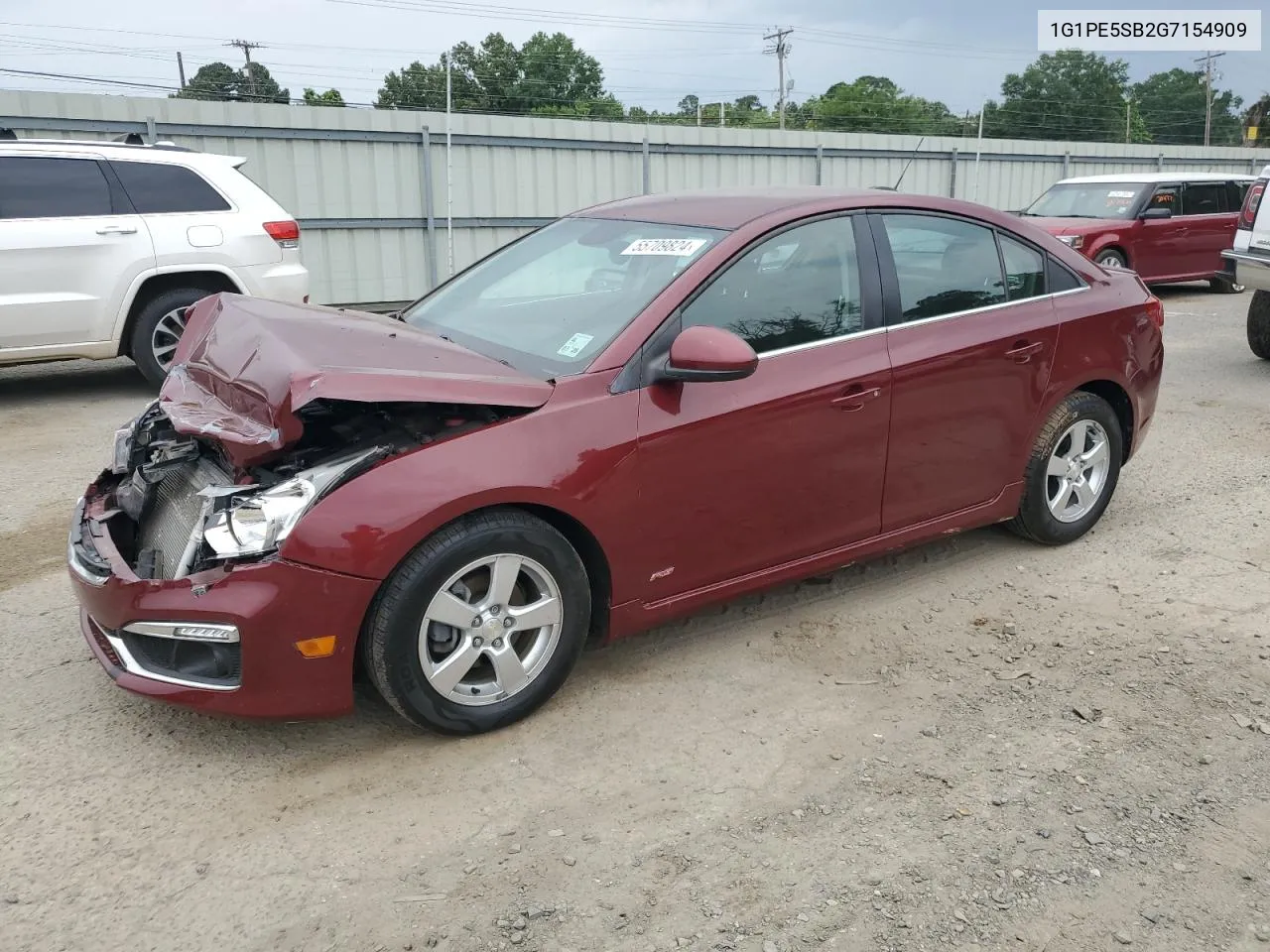 2016 Chevrolet Cruze Limited Lt VIN: 1G1PE5SB2G7154909 Lot: 55709824