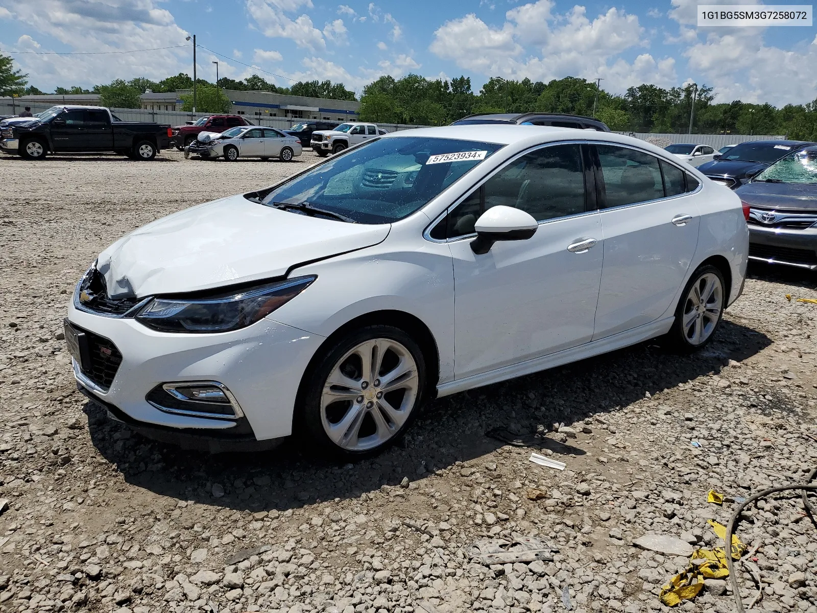 2016 Chevrolet Cruze Premier VIN: 1G1BG5SM3G7258072 Lot: 57523934