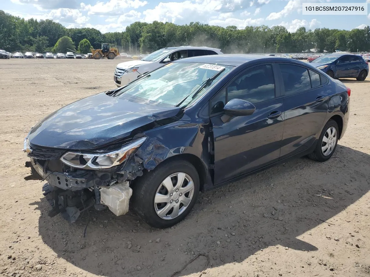 2016 Chevrolet Cruze Ls VIN: 1G1BC5SM2G7247916 Lot: 60231814