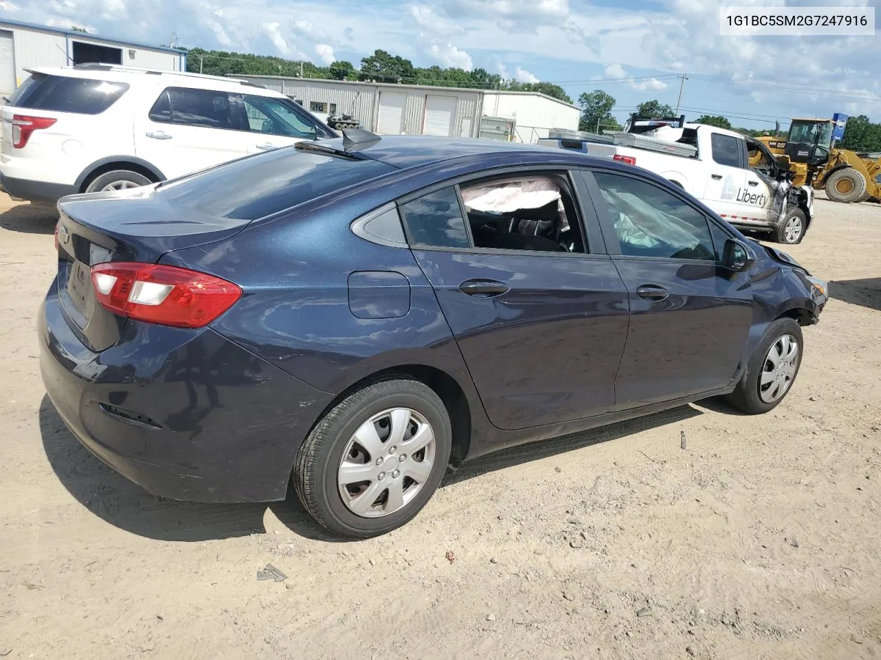 2016 Chevrolet Cruze Ls VIN: 1G1BC5SM2G7247916 Lot: 60231814