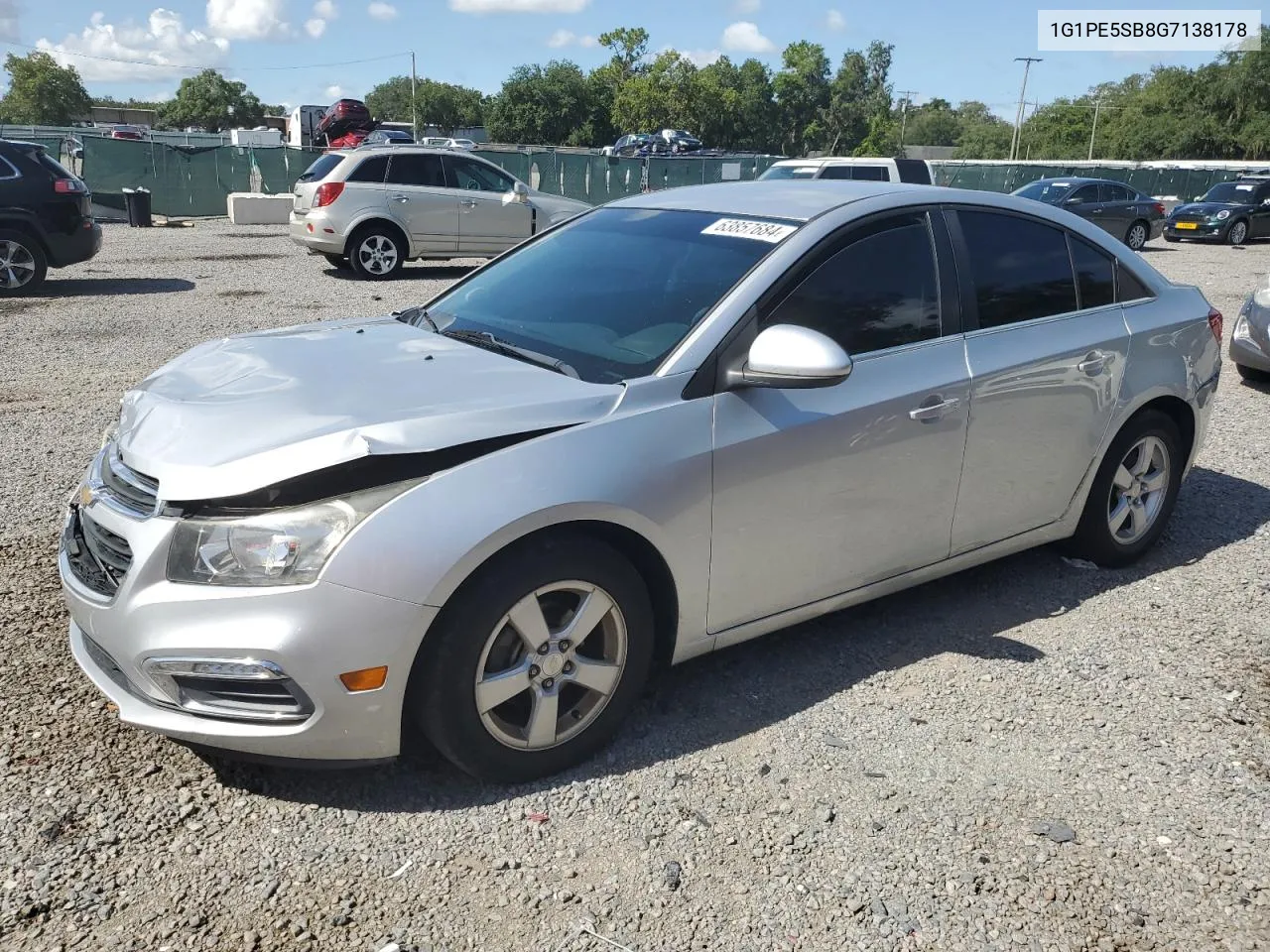 1G1PE5SB8G7138178 2016 Chevrolet Cruze Limited Lt