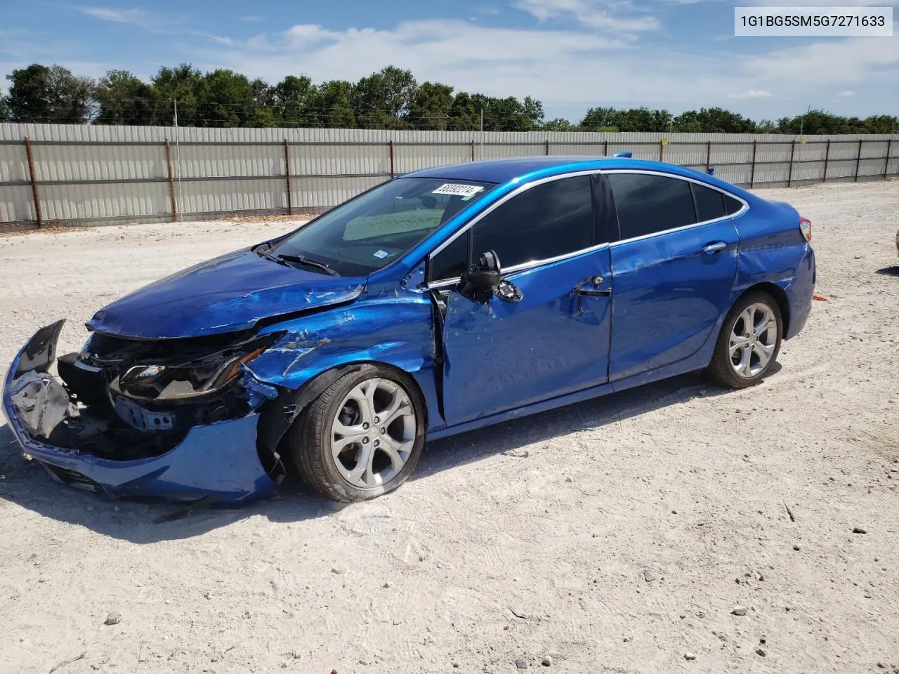 1G1BG5SM5G7271633 2016 Chevrolet Cruze Premier