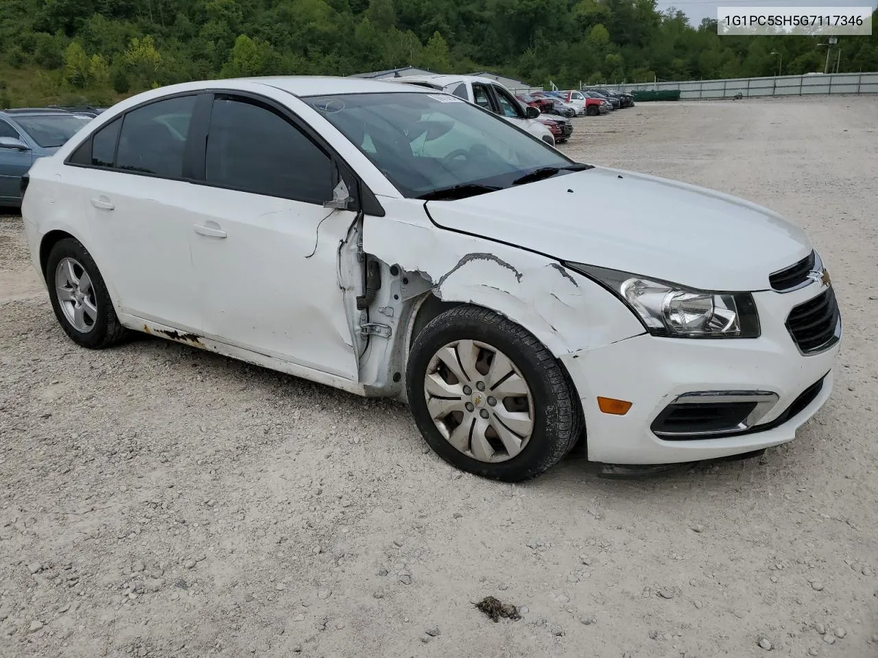 1G1PC5SH5G7117346 2016 Chevrolet Cruze Limited Ls