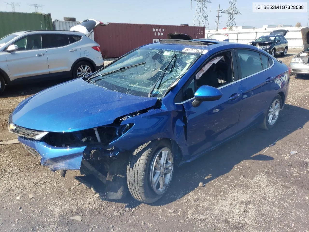 1G1BE5SM1G7328688 2016 Chevrolet Cruze Lt