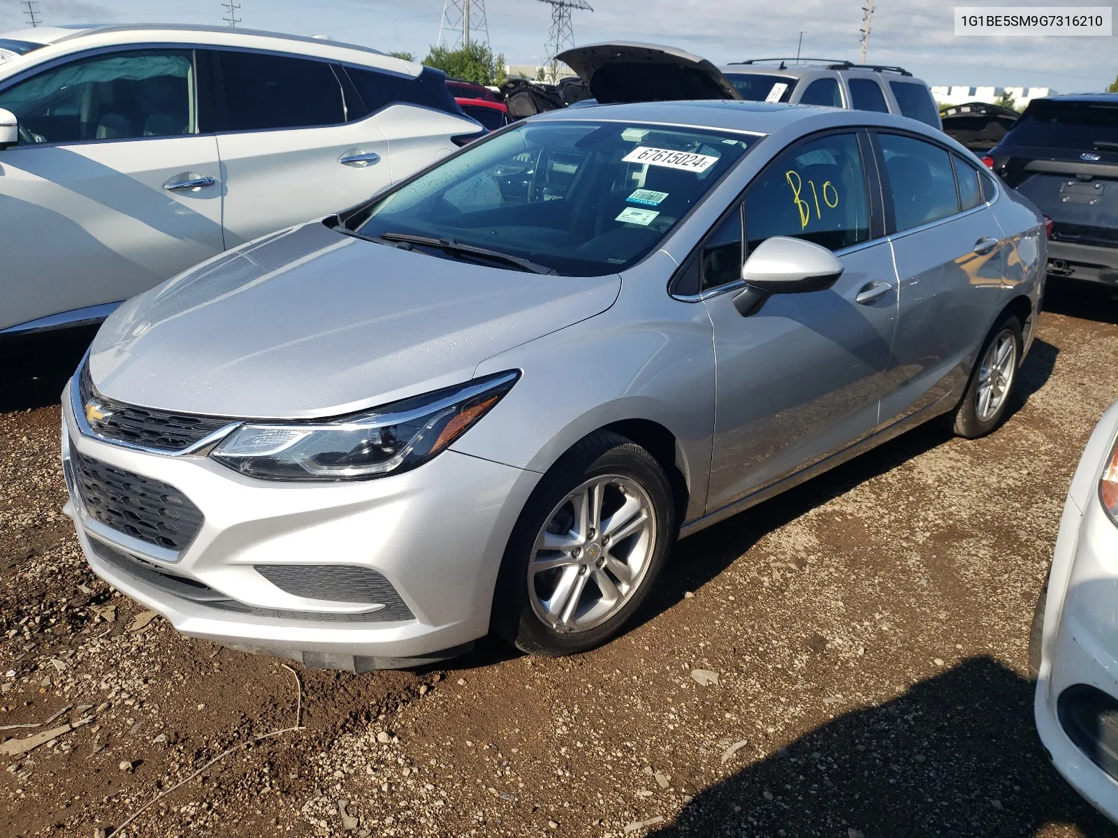 2016 Chevrolet Cruze Lt VIN: 1G1BE5SM9G7316210 Lot: 67615024