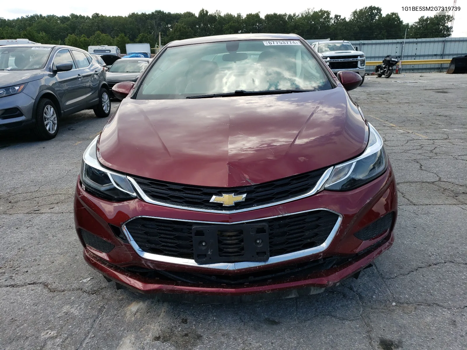 2016 Chevrolet Cruze Lt VIN: 1G1BE5SM2G7319739 Lot: 67753774