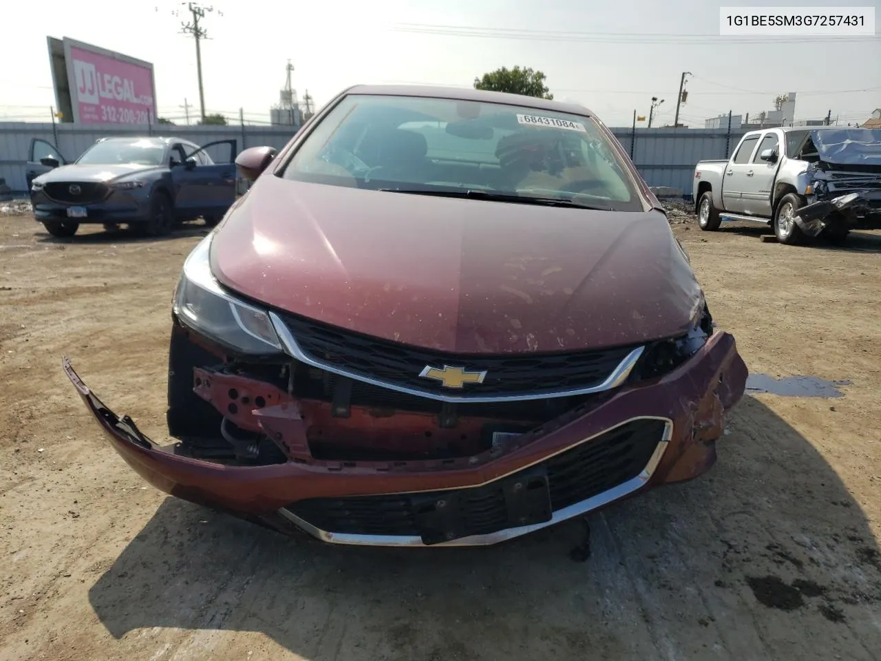 1G1BE5SM3G7257431 2016 Chevrolet Cruze Lt