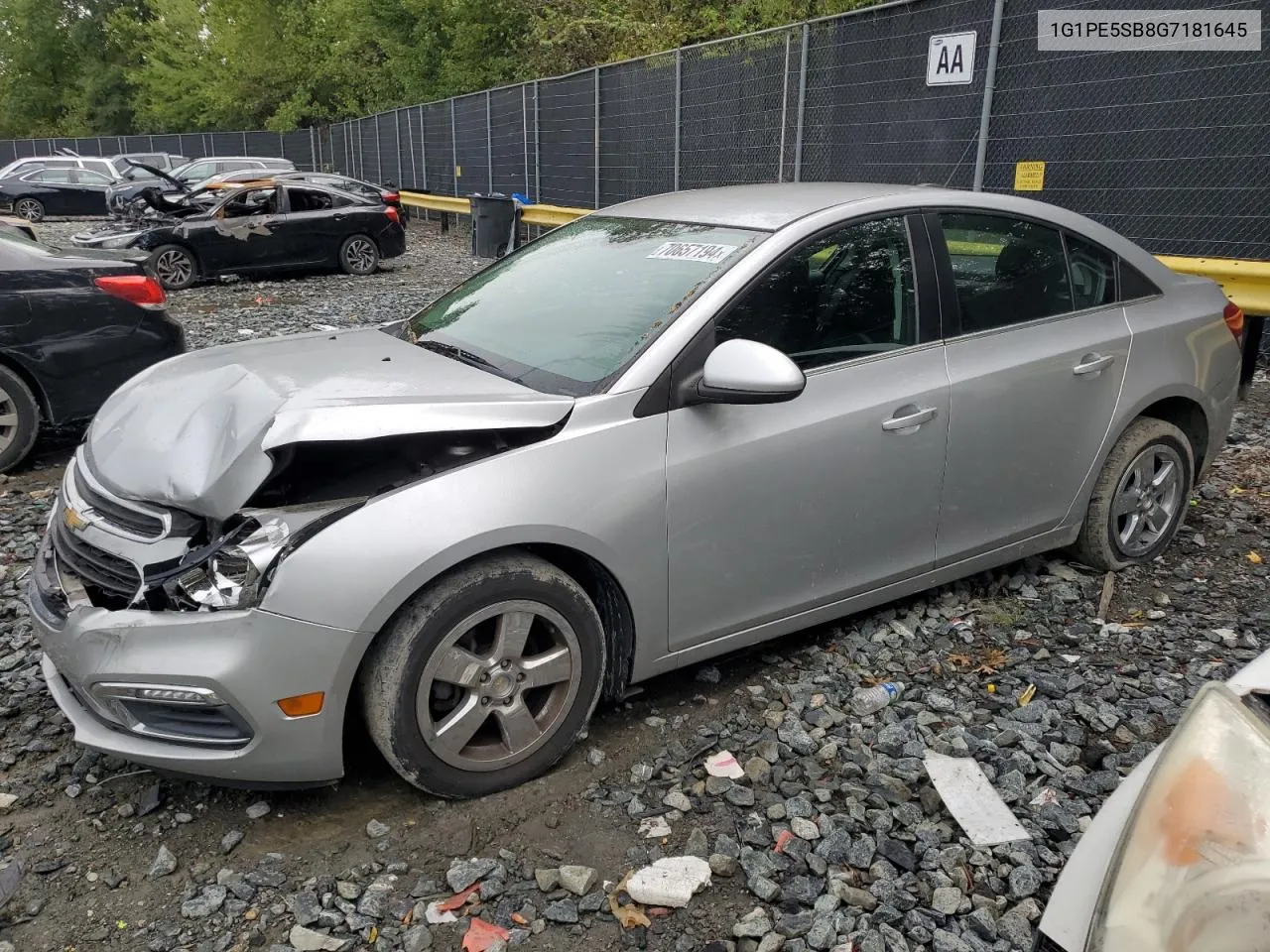 1G1PE5SB8G7181645 2016 Chevrolet Cruze Limited Lt