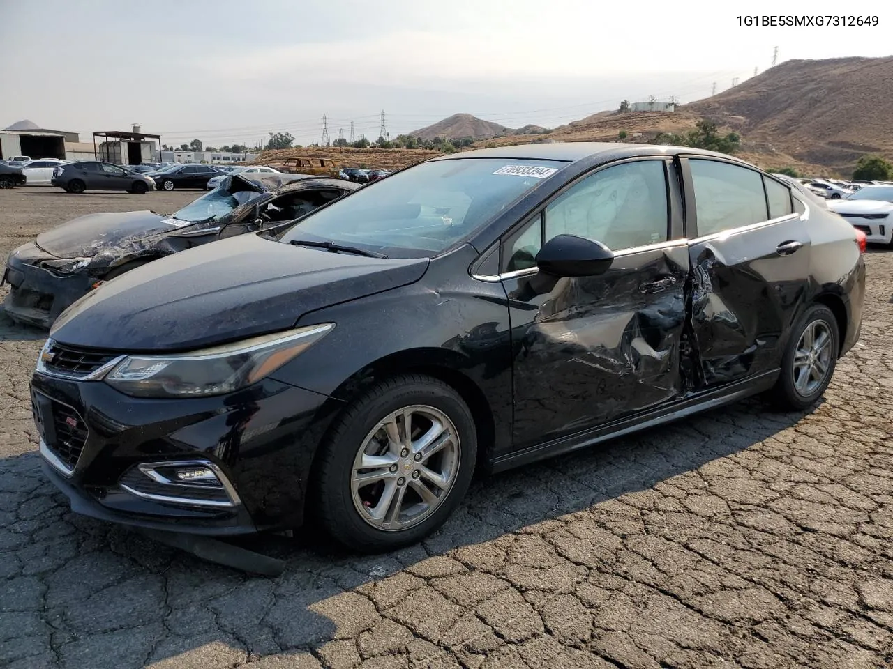 2016 Chevrolet Cruze Lt VIN: 1G1BE5SMXG7312649 Lot: 70933394