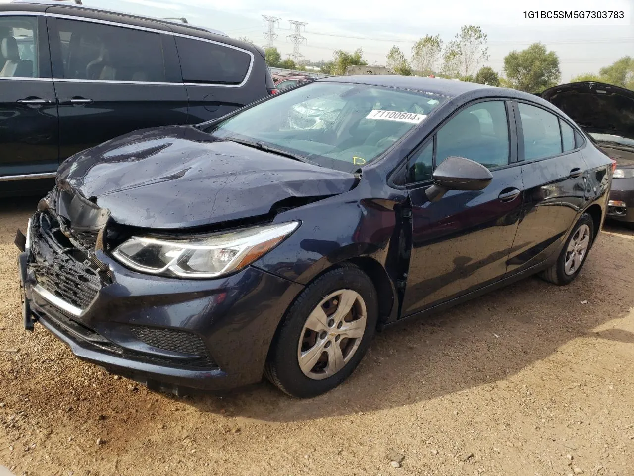 2016 Chevrolet Cruze Ls VIN: 1G1BC5SM5G7303783 Lot: 71100604