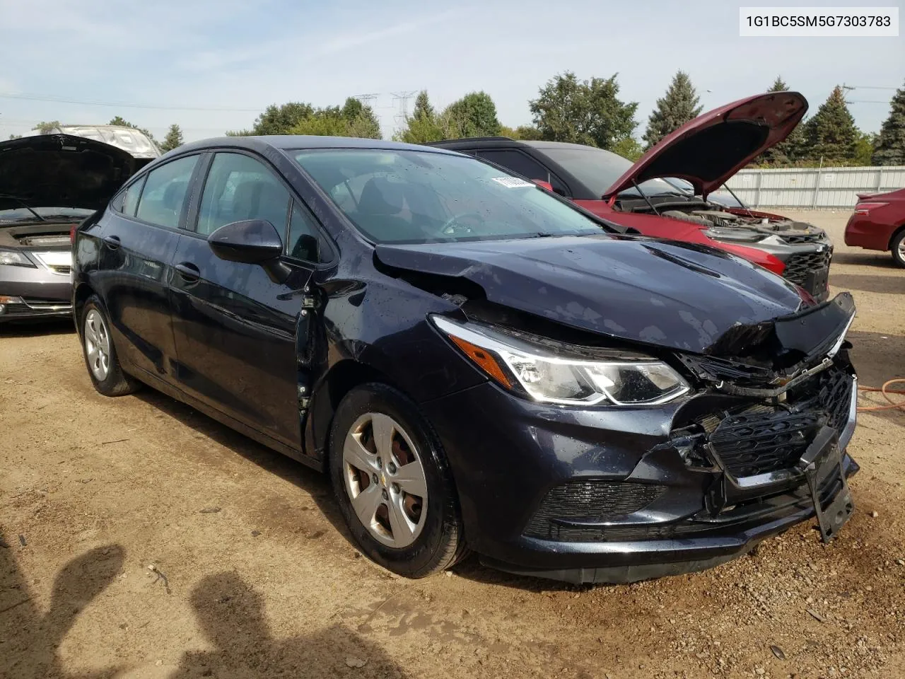 2016 Chevrolet Cruze Ls VIN: 1G1BC5SM5G7303783 Lot: 71100604