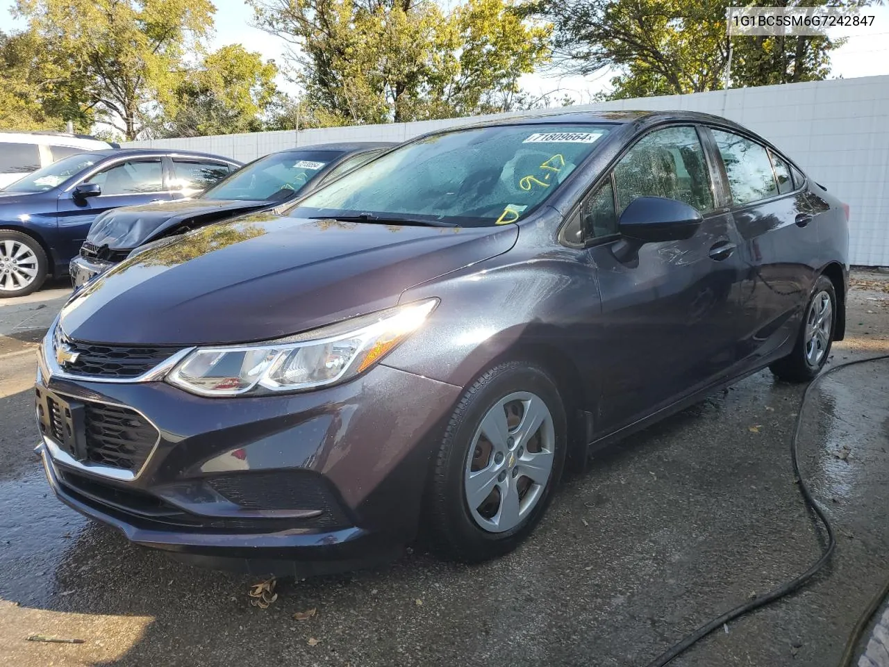 2016 Chevrolet Cruze Ls VIN: 1G1BC5SM6G7242847 Lot: 71809664