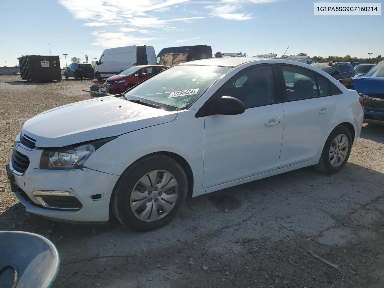 2016 Chevrolet Cruze Limited L VIN: 1G1PA5SG9G7160214 Lot: 72260624