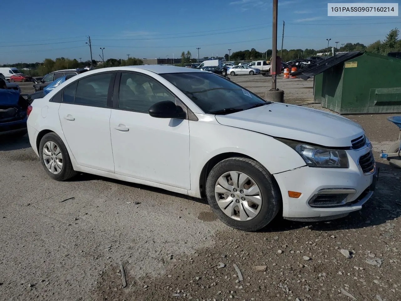 2016 Chevrolet Cruze Limited L VIN: 1G1PA5SG9G7160214 Lot: 72260624