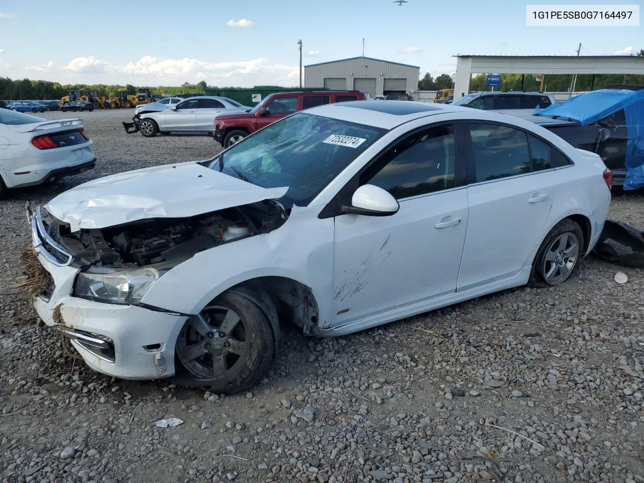 2016 Chevrolet Cruze Limited Lt VIN: 1G1PE5SB0G7164497 Lot: 72532274