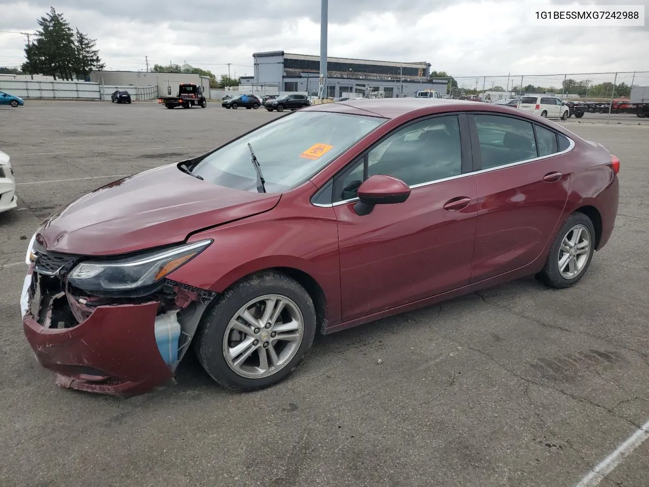 2016 Chevrolet Cruze Lt VIN: 1G1BE5SMXG7242988 Lot: 73225234