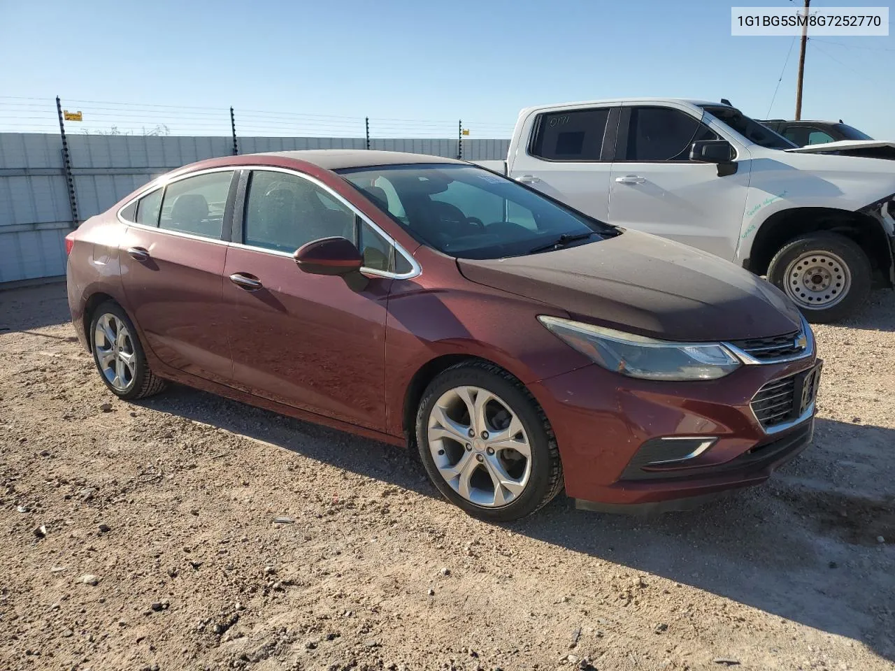 2016 Chevrolet Cruze Premier VIN: 1G1BG5SM8G7252770 Lot: 73754194