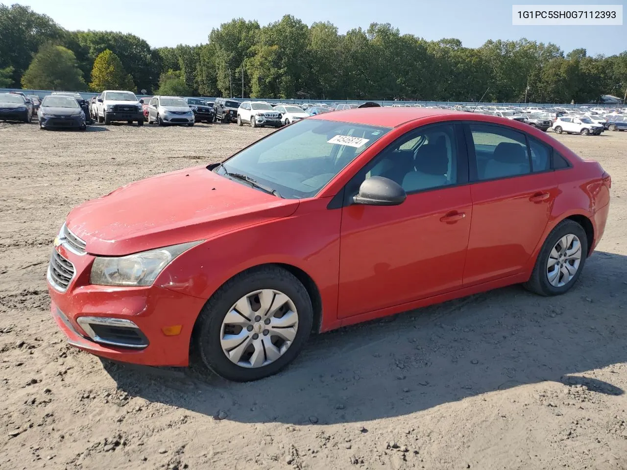 2016 Chevrolet Cruze Limited Ls VIN: 1G1PC5SH0G7112393 Lot: 74546874