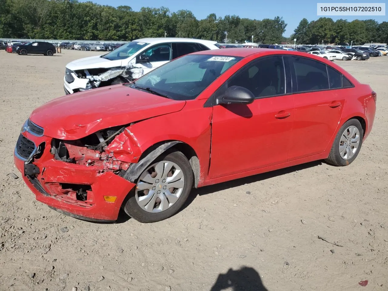 2016 Chevrolet Cruze Limited Ls VIN: 1G1PC5SH1G7202510 Lot: 74571024