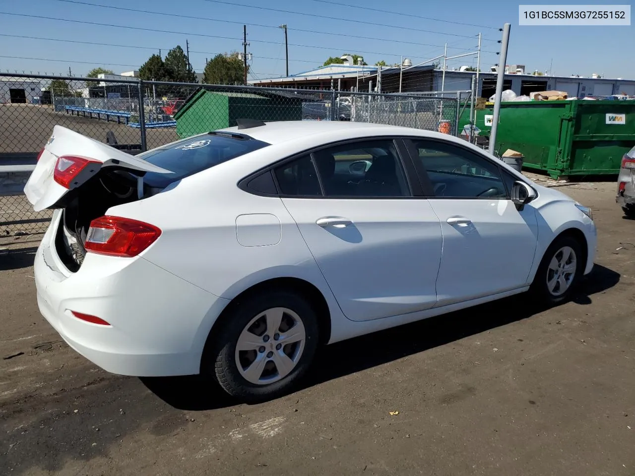 2016 Chevrolet Cruze Ls VIN: 1G1BC5SM3G7255152 Lot: 74730944