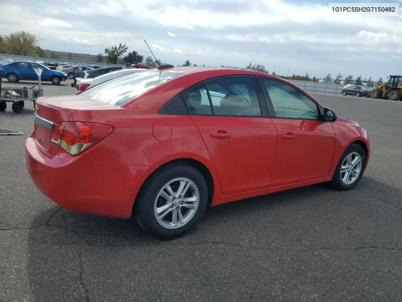 2016 Chevrolet Cruze Limited Ls VIN: 1G1PC5SH2G7150482 Lot: 74798024