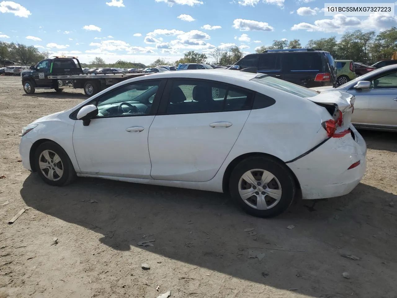 2016 Chevrolet Cruze Ls VIN: 1G1BC5SMXG7327223 Lot: 75265564