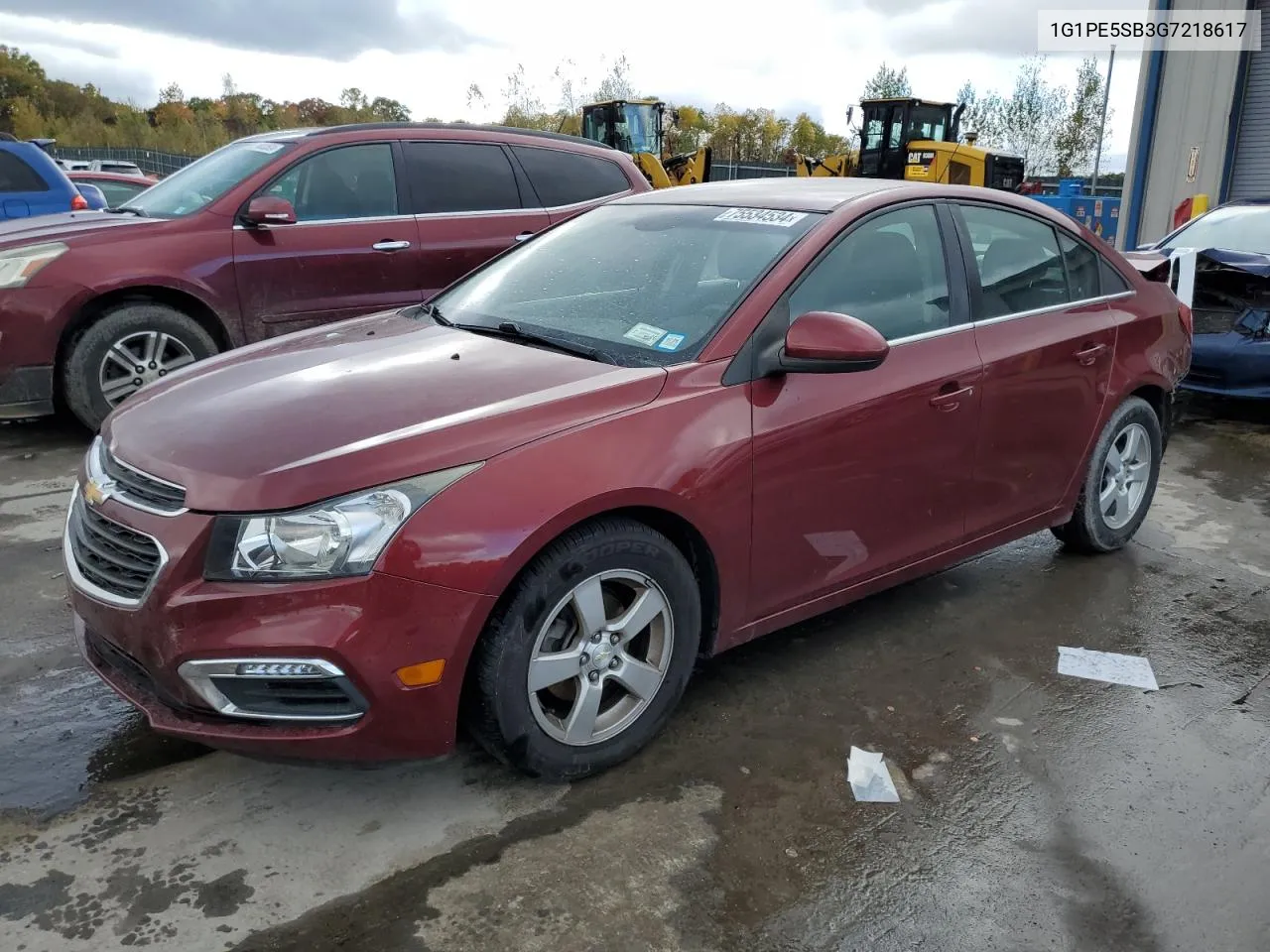 2016 Chevrolet Cruze Limited Lt VIN: 1G1PE5SB3G7218617 Lot: 75534534