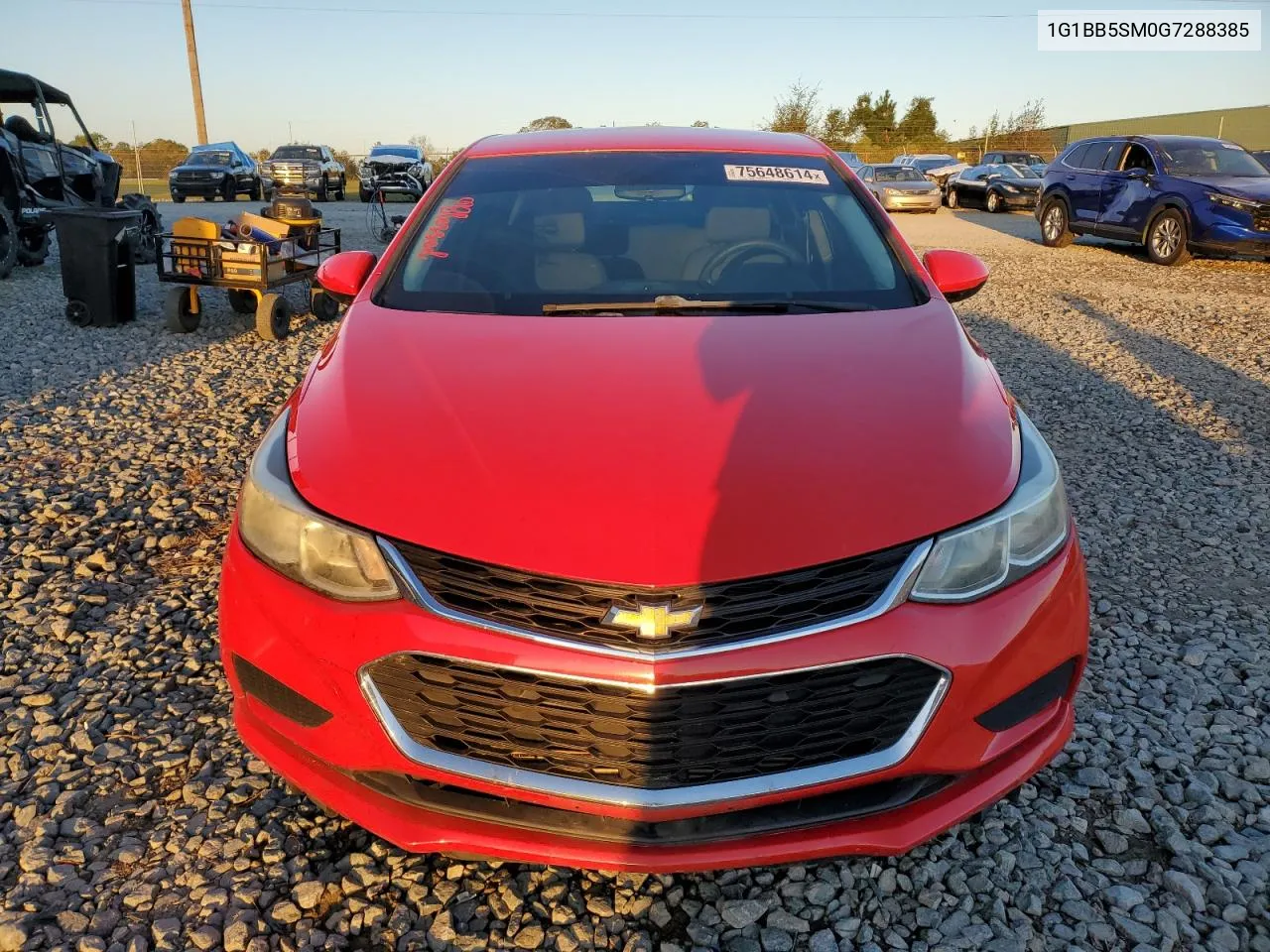 2016 Chevrolet Cruze Ls VIN: 1G1BB5SM0G7288385 Lot: 75648614