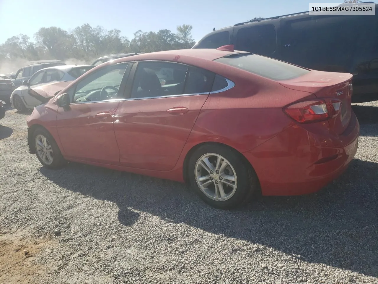 2016 Chevrolet Cruze Lt VIN: 1G1BE5SMXG7305524 Lot: 75749434