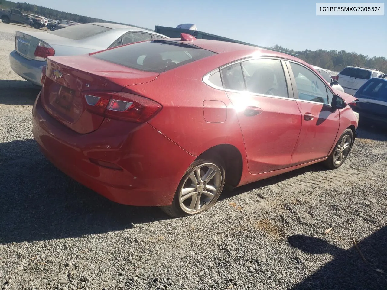 2016 Chevrolet Cruze Lt VIN: 1G1BE5SMXG7305524 Lot: 75749434