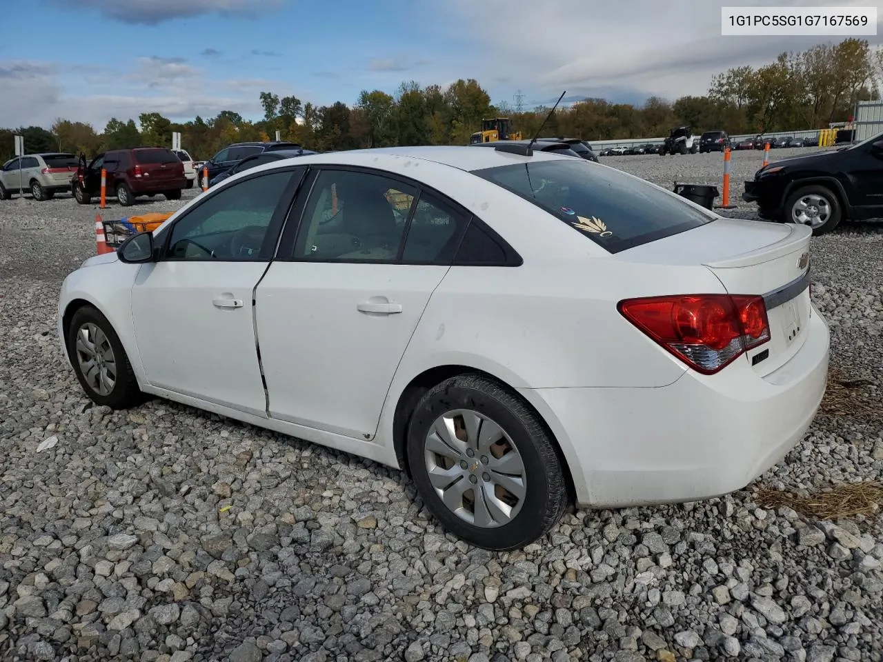 2016 Chevrolet Cruze Limited Ls VIN: 1G1PC5SG1G7167569 Lot: 75905054