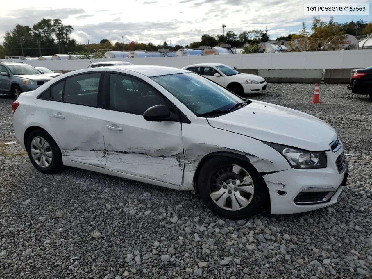 2016 Chevrolet Cruze Limited Ls VIN: 1G1PC5SG1G7167569 Lot: 75905054